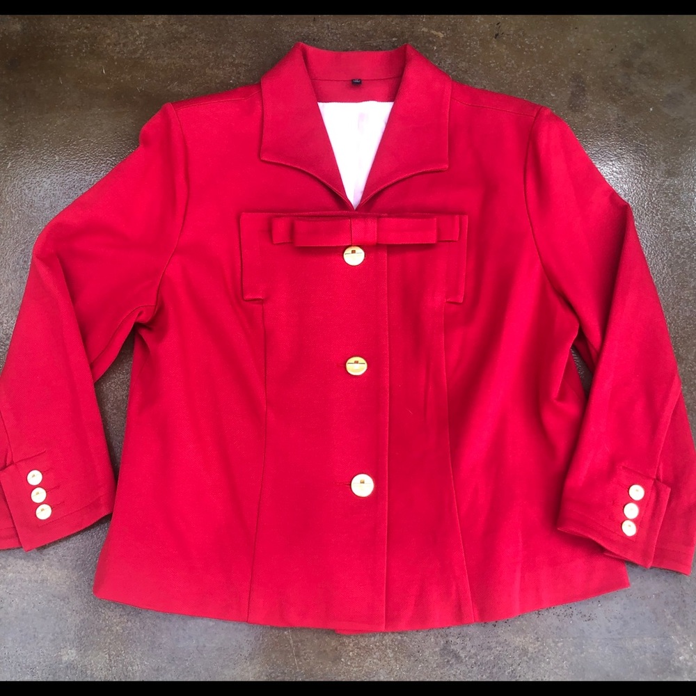 CAbi Beau Red Blazer